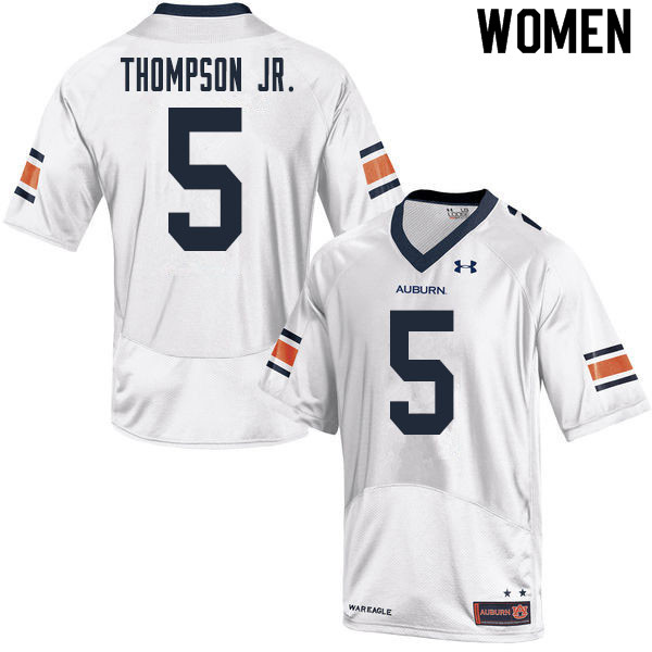 Auburn Tigers Women's Chris Thompson Jr. #5 White Under Armour Stitched College 2020 NCAA Authentic Football Jersey IMF8774CS